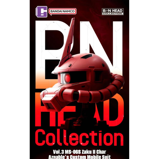BN Head Collection Vol.3 MS-06S Zaku II Char Aznable's Custom Mobile Suit