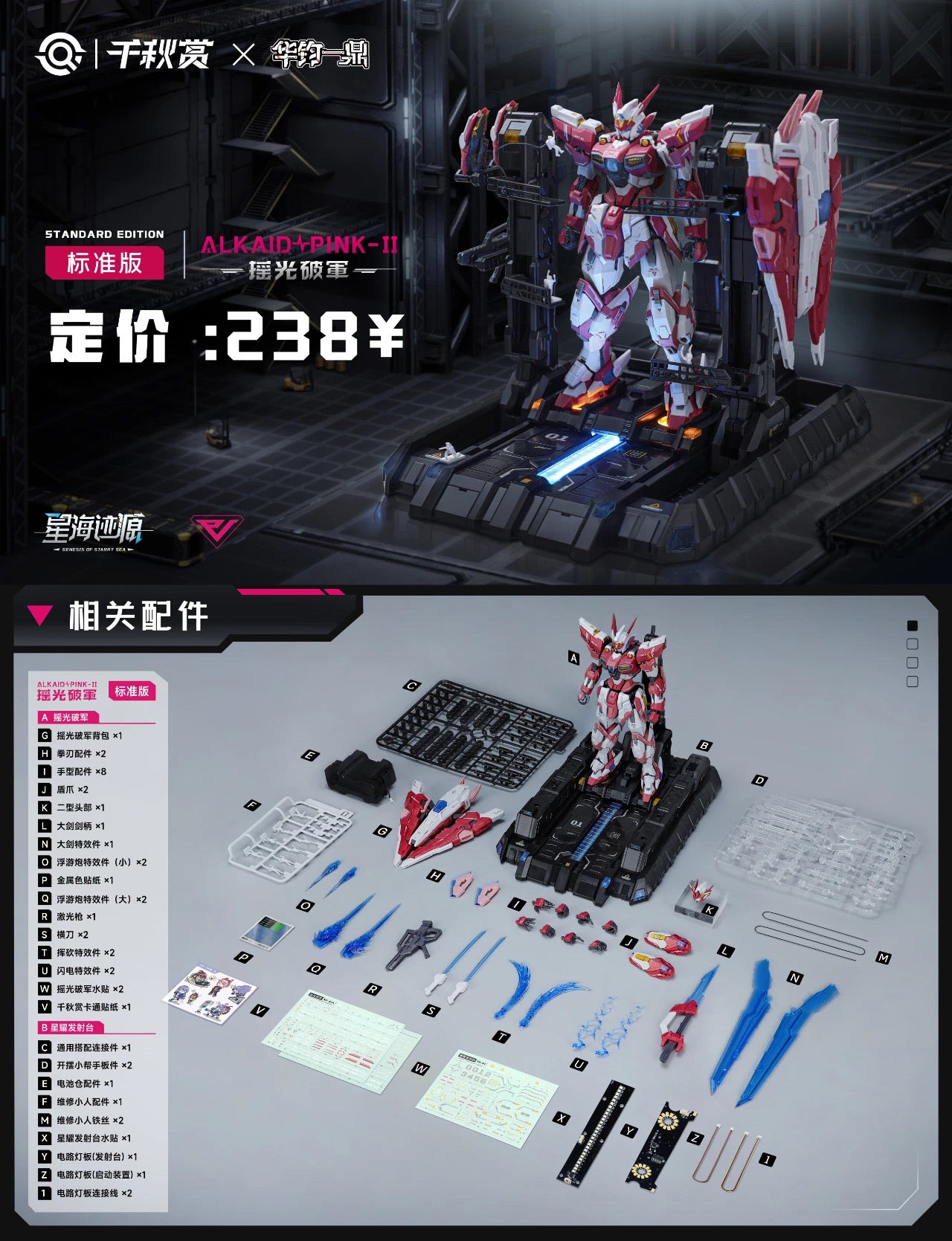 Qianqiu Shang 1/100 Alkaid Pink-II Advanced Edition
